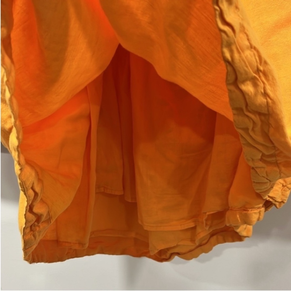 Anthropologie One-Shoulder Linen Blend Mango Mini Dress, Size XL, NWT - Picture 13 of 13